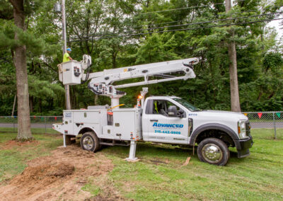 Our 55 ft capacity bucket truck