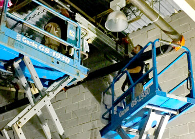 Warehouse facility industrial lighting repairs