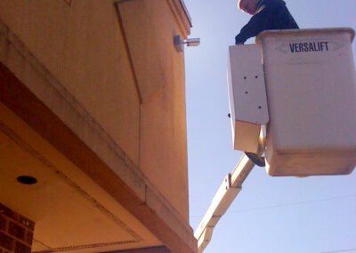 Professional security camera installation